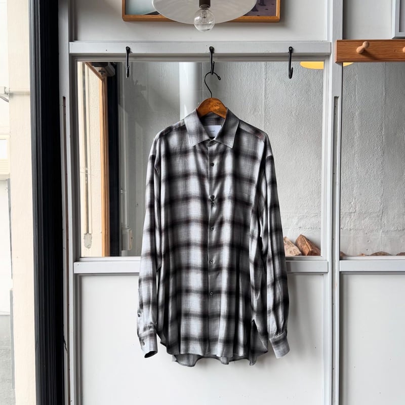 ssstein RAYON/LYOCELL CHECK OVERSIZED DOWN PA