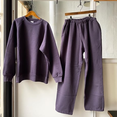 COMOLI  コットン吊裏毛 クルーネック  FADE NAVY