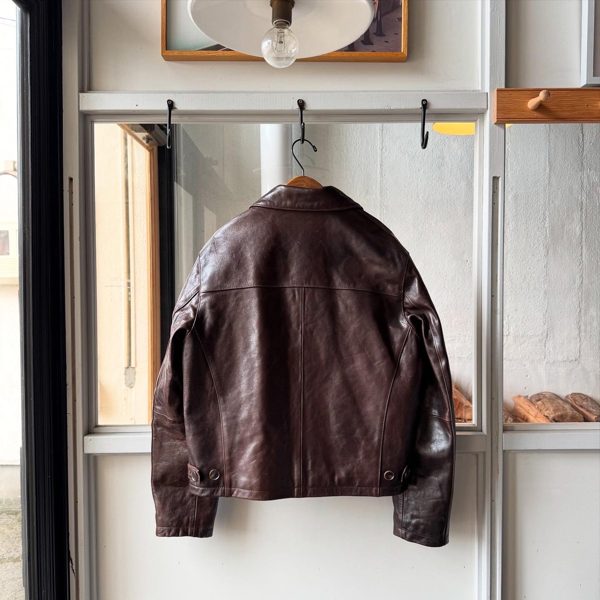 AURALEE HEAVY LAMB LEATHER BLOUSON | Less Higa