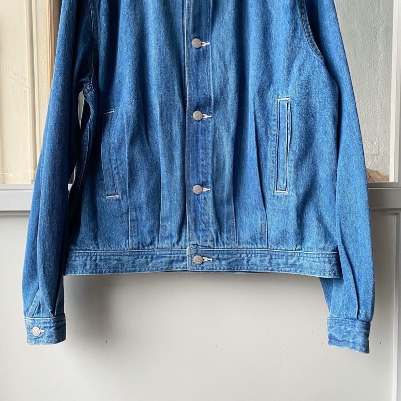 AURALEE SELVEDGE LIGHT DENIM BLOUSON   Less