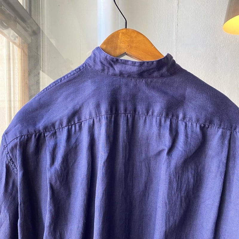 COMOLI リネンWクロス プルオーバーシャツ | Less Higashikawa