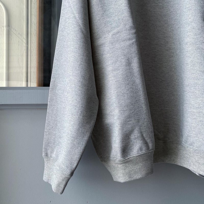AURALEE 21SS スウェット　グレー　A21SP02GU SUPER SOFT SWEAT BIG P/O (A21SP02GU) | AURALEE / カットソー