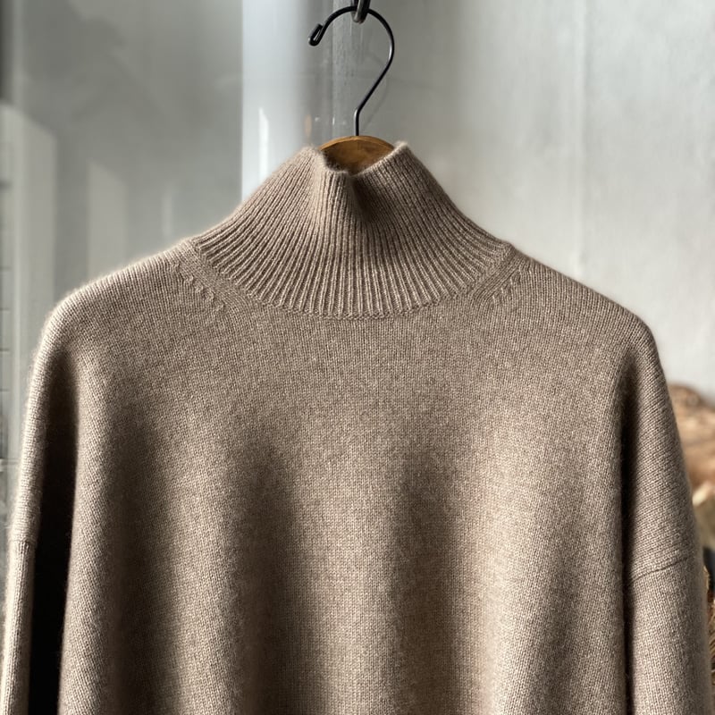 AURALEE BABY CASHMERE KNIT TURTLE NECK P/O A20 AURALEE BABY CASHMERE KNIT TURTLE NECK P/O A20