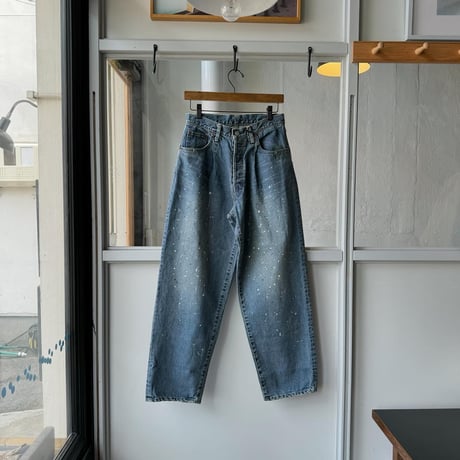 ssstein　  VINTAGE REPRODUCTION SPLASHED DENIM JEANS　INDIGO
