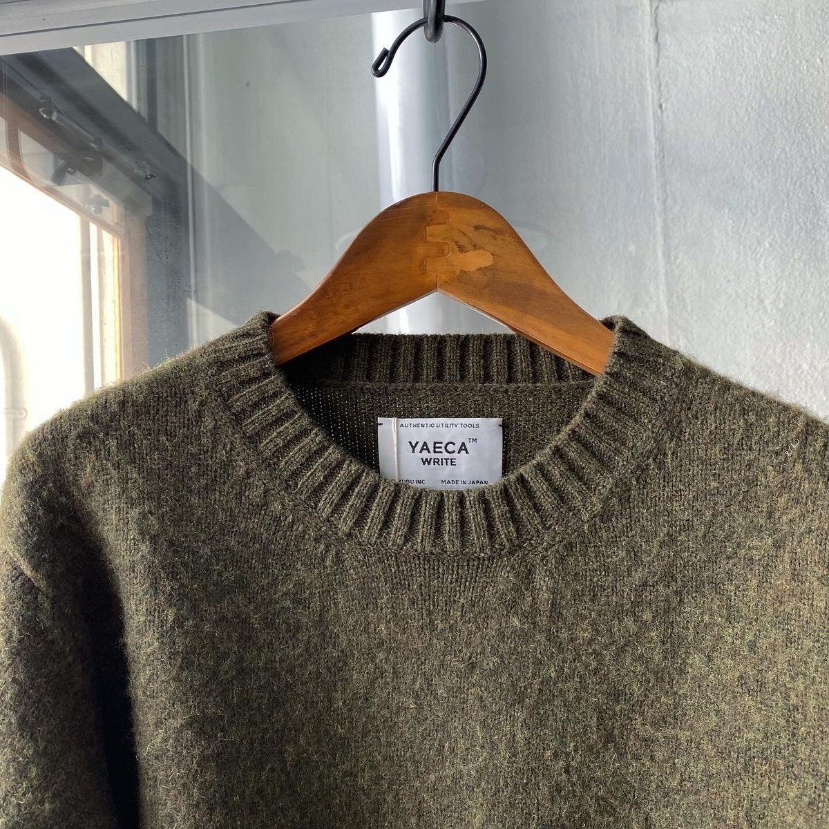 YAECA WRITE ウールリネンニット YAECA [ WRITE ] MENS ウールリネンニット 47251 | L