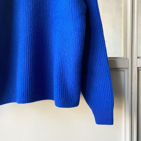 AURALEE　MILLED FRENCH MERINO RIB KNIT BOAT NECK P/O