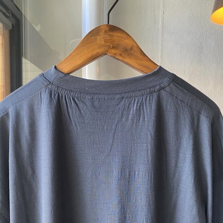 AURALEE   WASHABLE LIGHT WOOL JERSEY L/S TEE  A21AP02UT  (mens)
