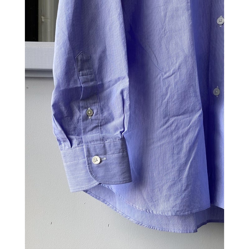 COMOLI コモリシャツ SAX STRIPE | Less Higashikawa COMOLI コモリシャツ SAX STRIPE | Less Higashikawa