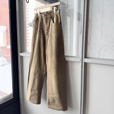 ssstein　  SULFUR DYED OXFORD VINTAGE WIDE PANTS
