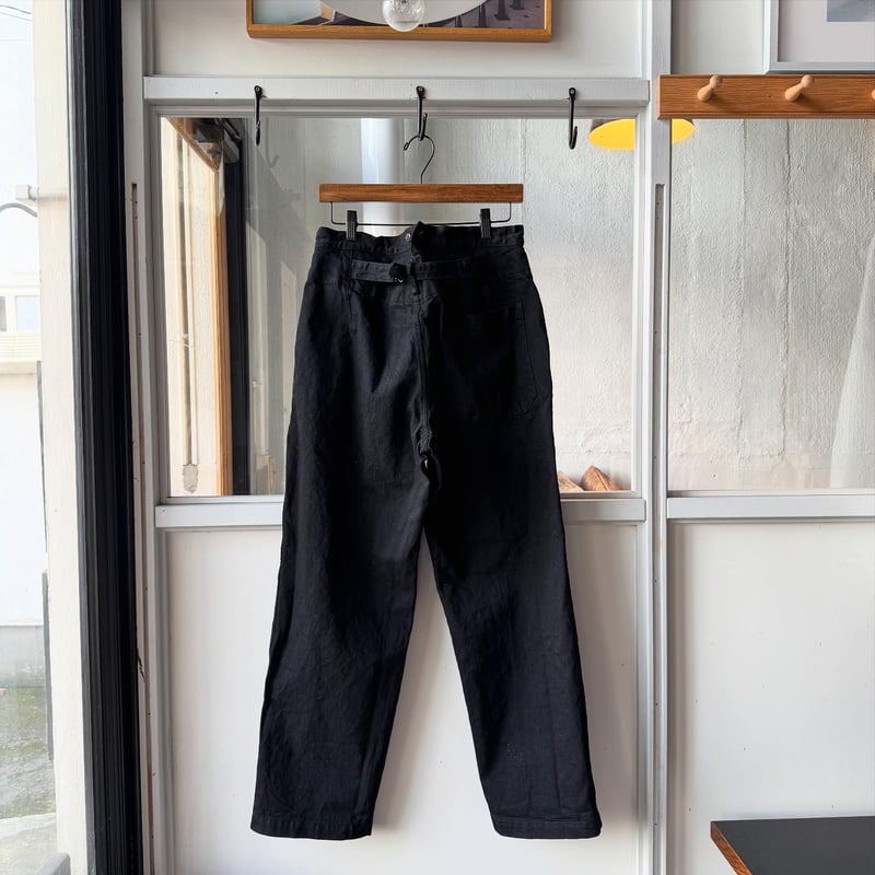 comoliデニムオーバーパンツ　size2 ブラック COMOLI ブラック デニム オーバー パンツ, Black – Navyblue