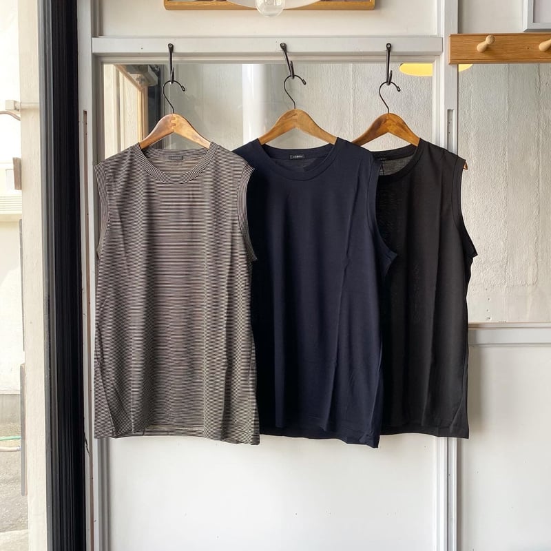 今季ブランド COMOLI×Steven Alan サマーウール天竺ノースリーブ