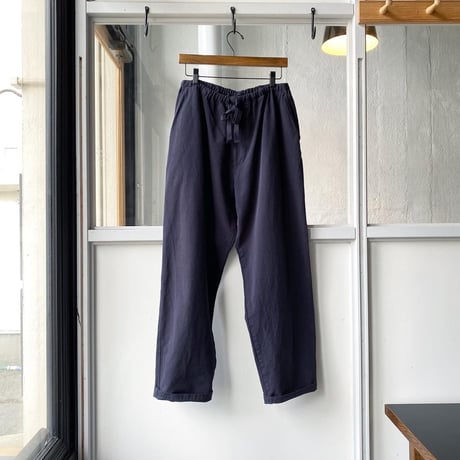 COMOLI　製品染 ドローストリングパンツ