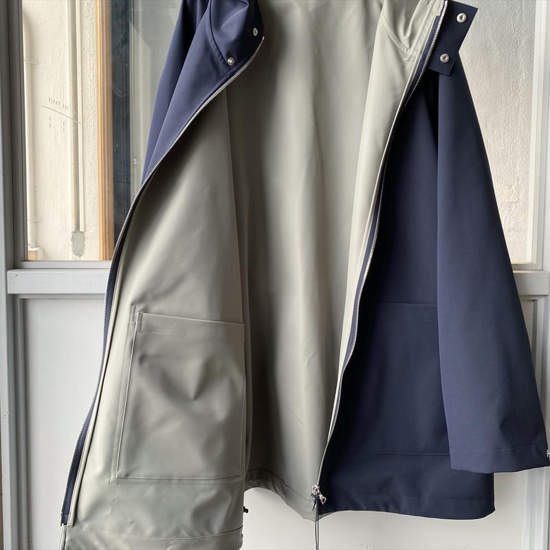 ssstein シュタイン　REVERSIBLE HOODED COAT stein / シュタイン】REVERSIBLE HOODED COAT - DARK NAVY