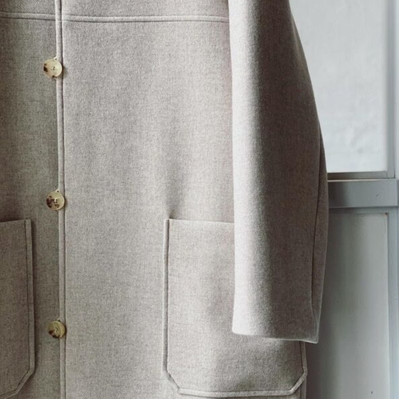AURALEE LIGHT MELTON HOODED COAT A20AC03LM (wo AURALEE LIGHT MELTON HOODED COAT A20AC03LM (wo