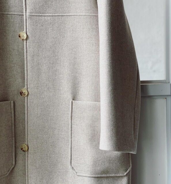 AURALEE LIGHT MELTON OVER COAT オーラリー Auralee Light Melton Jacket Top Charcoal – Neighbour