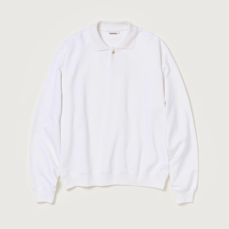 AURALEE PIMA LIGHT SWEAT POLO | Less Higashikawa AURALEE PIMA LIGHT SWEAT POLO | Less Higashikawa