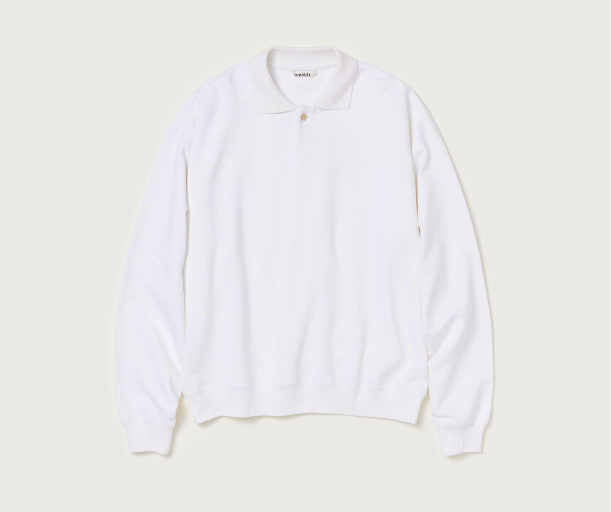 AURALEE PIMA LIGHT SWEAT POLO | Less Higashikawa AURALEE PIMA LIGHT SWEAT POLO | Less Higashikawa
