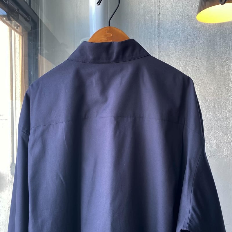 stein OVERSIZED DOWN PATTERN SHIRT ブルー ssstein / シュタイン】OVERSIZED DOWN PAT SHIRT - NAVY OMBRE