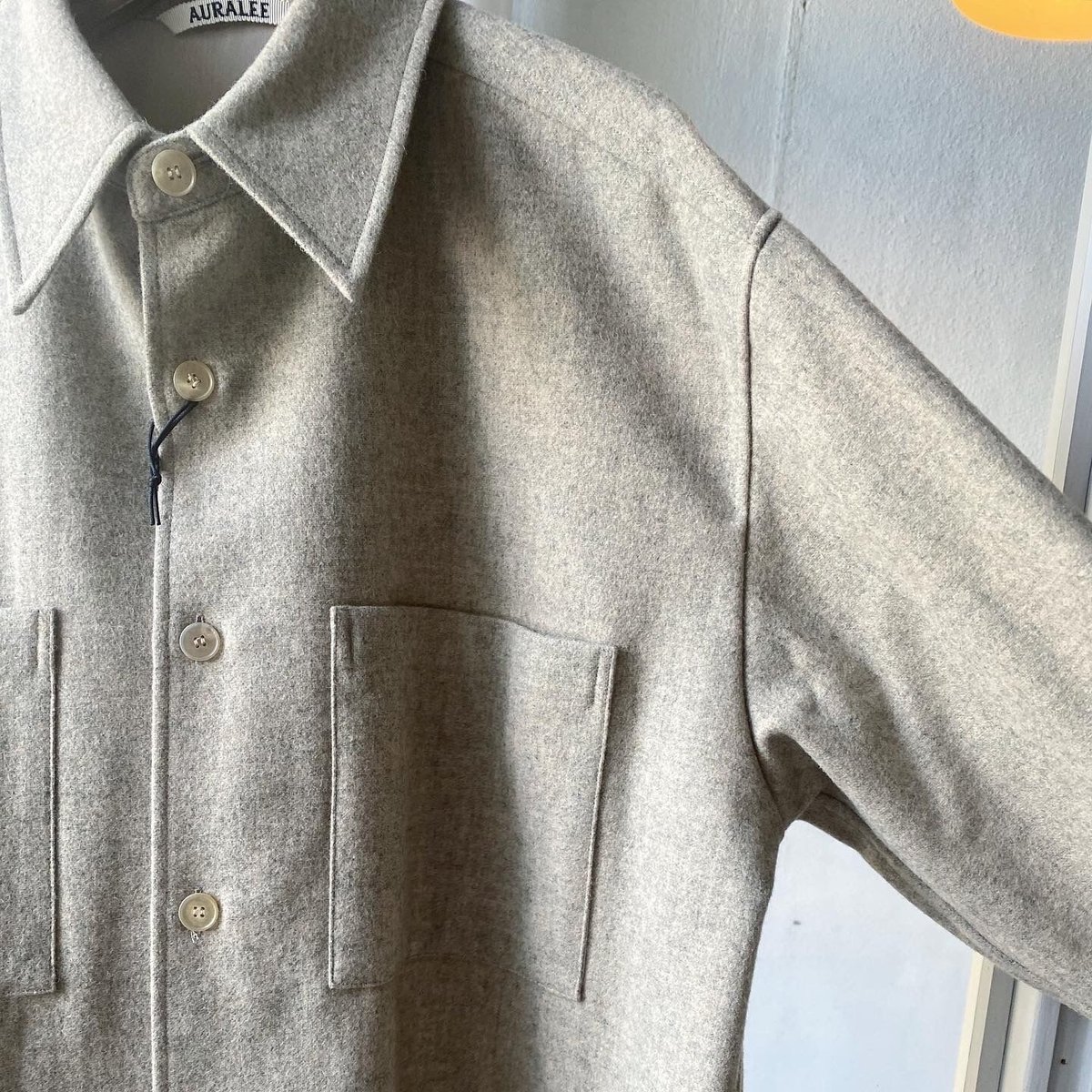 季節のおすすめ商品 【AURALEE】Shetland Wool ウールシャツ Shirts