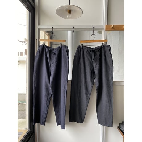 COMOLI ウールシルク ドローストリングパンツ