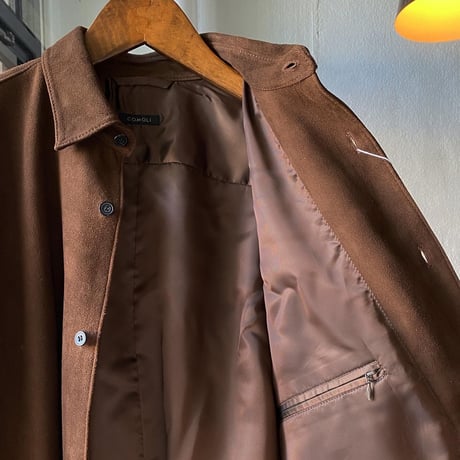 COMOLI   スエードコモリシャツ