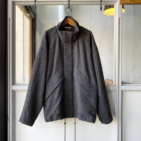 AURALEE  　WOOL HAIRLINE LIGHT TWEED ZIP BLOUSON