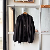 COMOLI リネン起毛ジャケット COMOLI | リネン起毛スタンドカラージャケット（black）- BARD