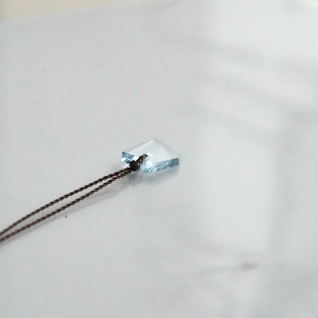 Margaret Solow　Geometric  Necklace    Aquamarine