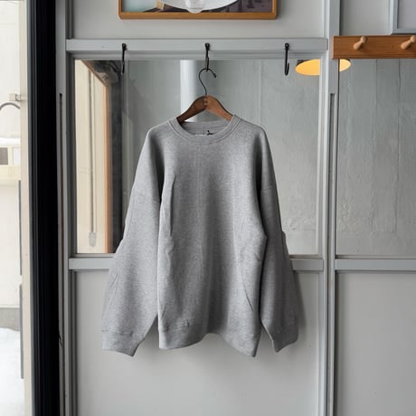 ssstein　  COTTON DOUBLE KNIT TUCKED CREW NECK LS