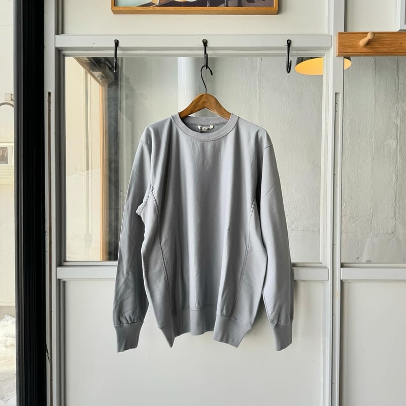 AURALEE ELASTIC HIGH GAUGE SWEAT P/O | Less Hi AURALEE ELASTIC HIGH GAUGE SWEAT P/O | Less Hi