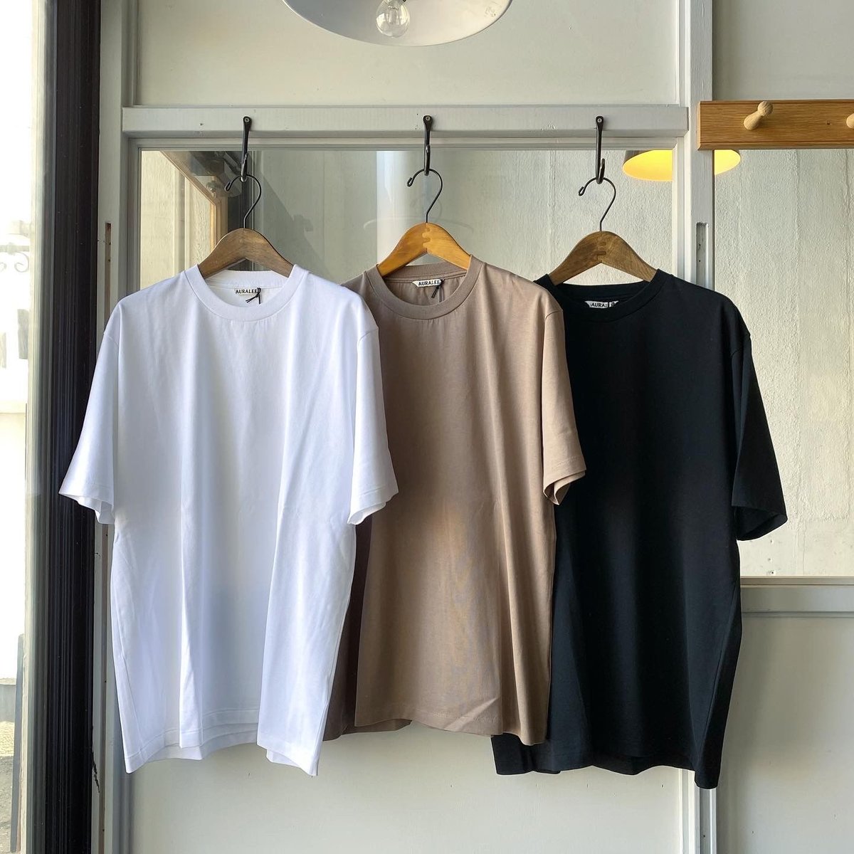 AURALEE LUSTER PLAITING TEE (Mens) A00ST02GT AURALEE LUSTER PLAITING TEE (Mens) A00ST02GT