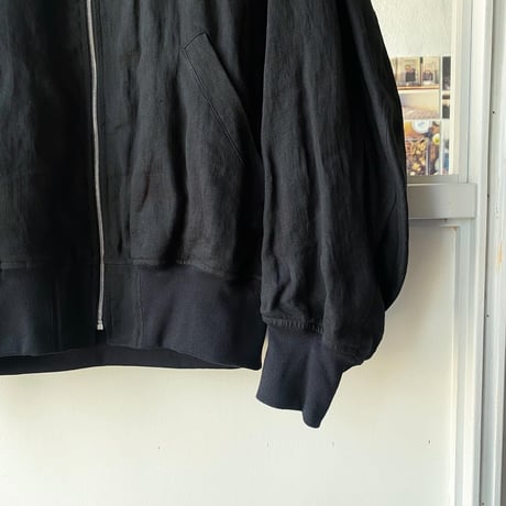 COMOLI　リネンWクロス ジップブルゾン