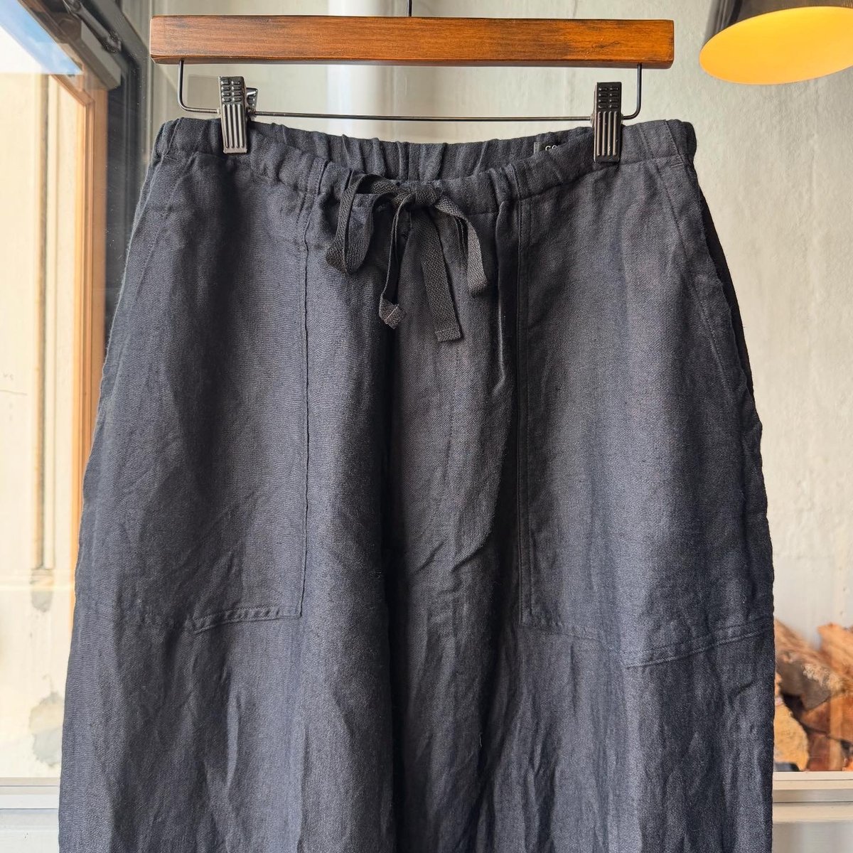 COMOLI コットンサテンドローストリングパンツ 21SS comoli コモリ コットンサテン ドローストリングパンツ