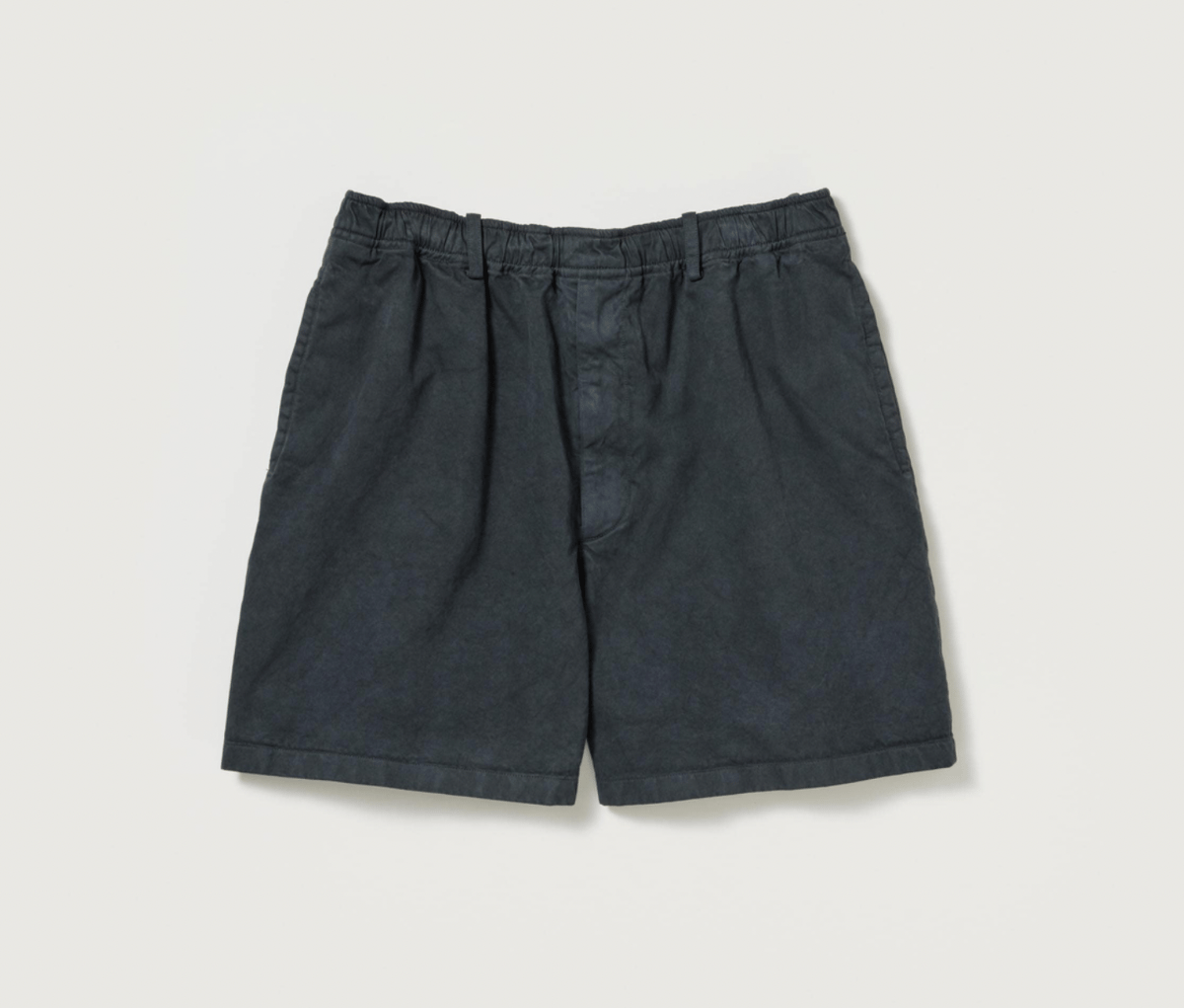 AURALEE GARMENT-DYED FINX LIGHT CHINO SHORTS |