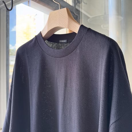 COMOLI　コットンメッシュ 半袖Tシャツ