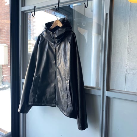 stein　   LEATHER HOODED SHORT JACKET  - ST.769