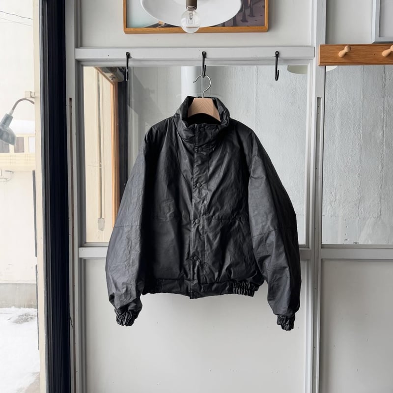 COMOLI 26SS ペーパーレザー パデッドジャケット COMOLI (コモリ) ペーパーレザー パデッドジャケット