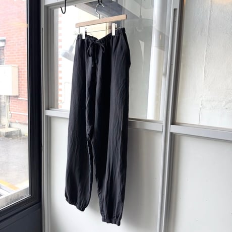 COMOLI　シルクコットン ドローストリングパンツ