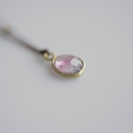 Margaret Solow 　 Enclosed Oval Watermelon Tourmaline  Necklace