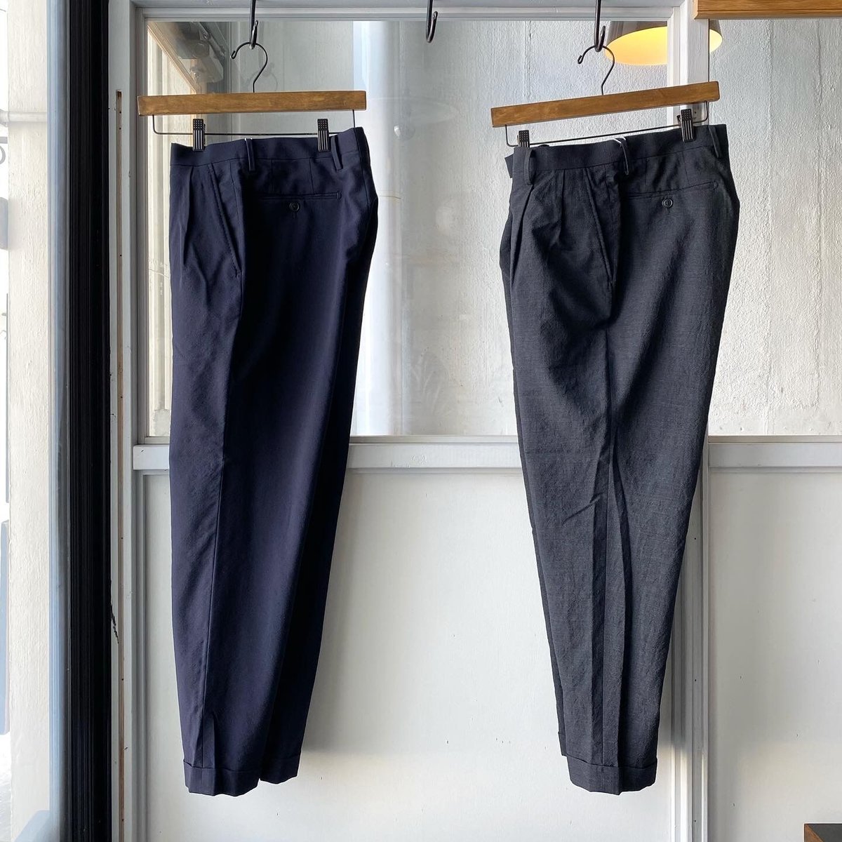 コモリ 19SS WOOL 2TUCK PANTS ウール2タックパンツ