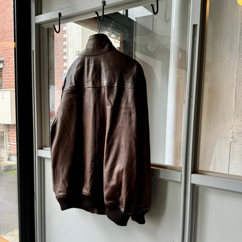 ジャケット・アウター AURALEE lamb leather zip blouson size3 Lamb Leather Zip Blouson(3(MEN) Black/ブラック): AURALEE