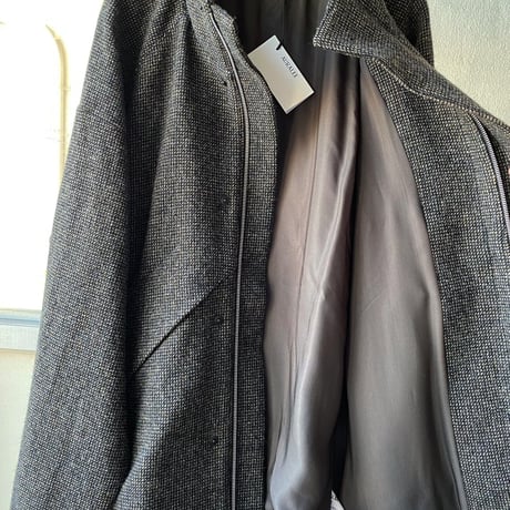 AURALEE  　WOOL HAIRLINE LIGHT TWEED ZIP BLOUSON