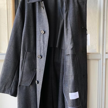 stein    INVERTED PLEATS BALMACAAN COAT  - ST.400