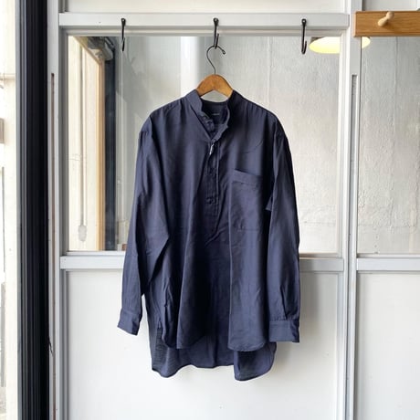 COMOLI　ウールシルク プルオーバーシャツ