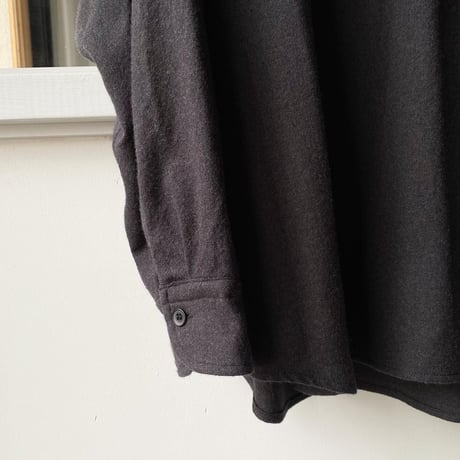 COMOLI　ウールビエラ スキッパーシャツ