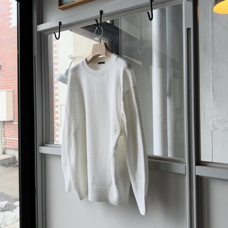 COMOLI 8G クルーネックニット | Less Higashikawa