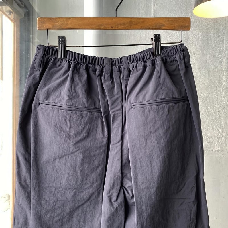 ssstein WINDPROOF NYLON WIDE EASY TROUSERS -
