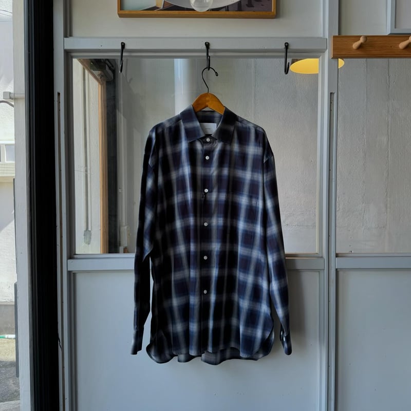 ssstein OVERSIZED DOWN PAT SHIRT | Less Higa