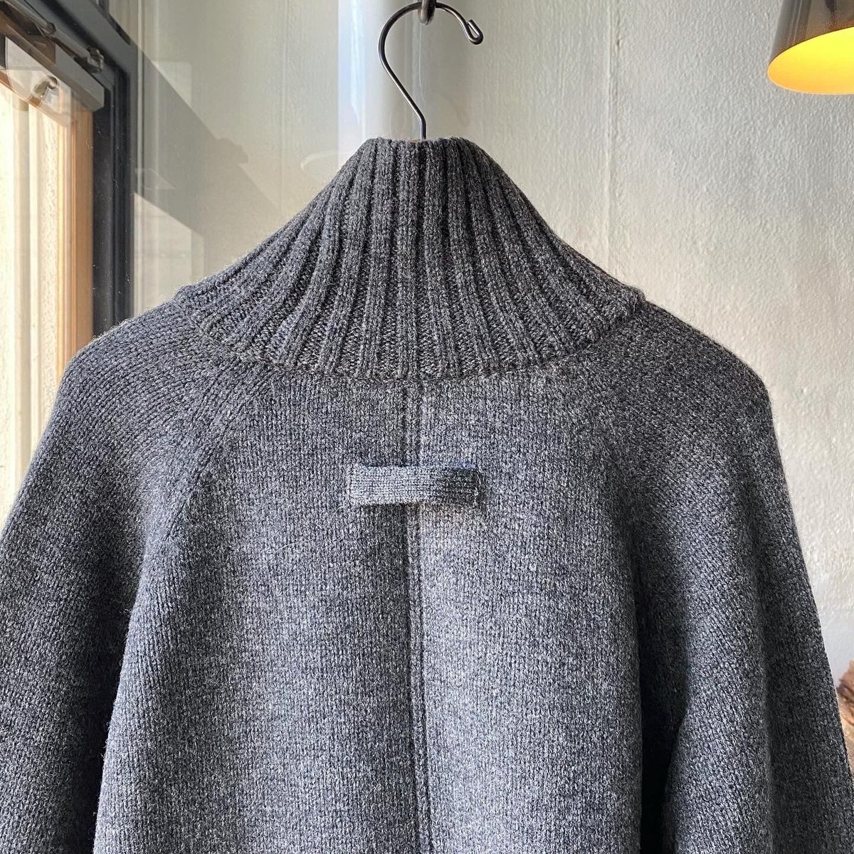 stein EX Fine Lambs Loose High Neck Knit