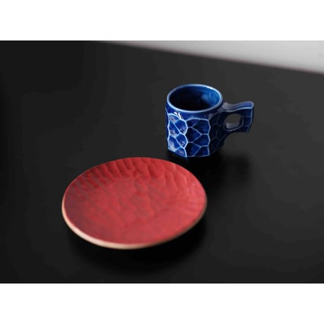 Akihiro Woodworks　AKIHIRO PLATE  Urushi Hybrid Red